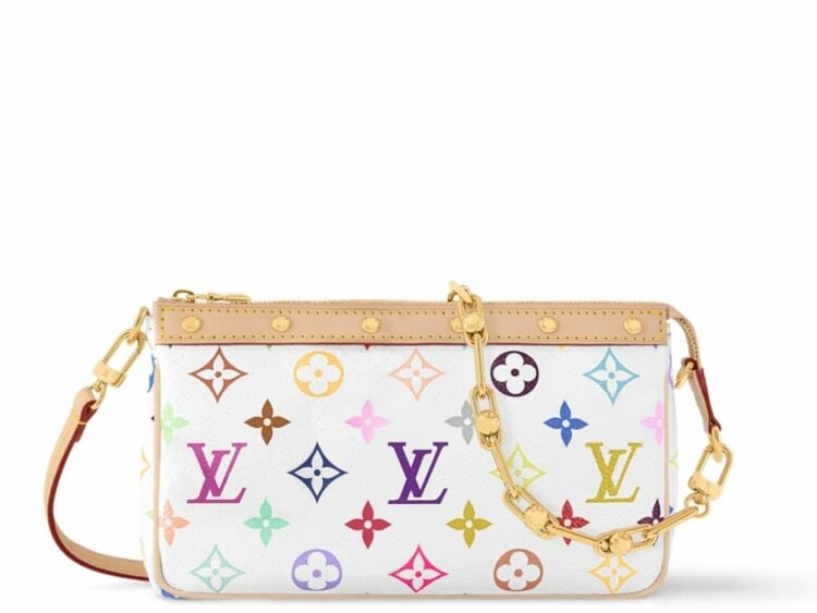 louis vuitton x takashi murakami pochette accessoires white multicolored 1 1