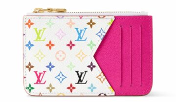 Louis Vuitton x Takashi Murakami Romy Card Holder Multicolor White
