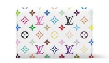 Louis Vuitton x Takashi Murakami Slim Card Holder Multicolor White