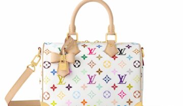 Louis Vuitton x Takashi Murakami Speedy Bandouliere 25 White Multicolored