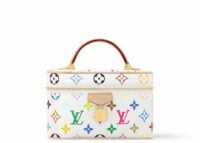 louis vuitton x takashi murakami vanity chain pouch white multicolored 1 1