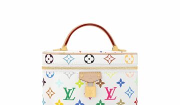 Louis Vuitton x Takashi Murakami Vanity Chain Pouch White Multicolored