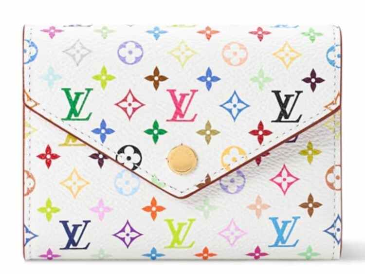 louis vuitton x takashi murakami victorine wallet multicolor white 1 1