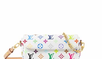Louis Vuitton x Takashi Murakami Wallet On Chain Ivy Multicolor White
