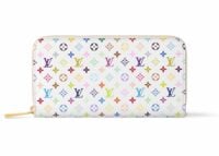 louis vuitton x takashi murakami zippy wallet white multicolored 1 1