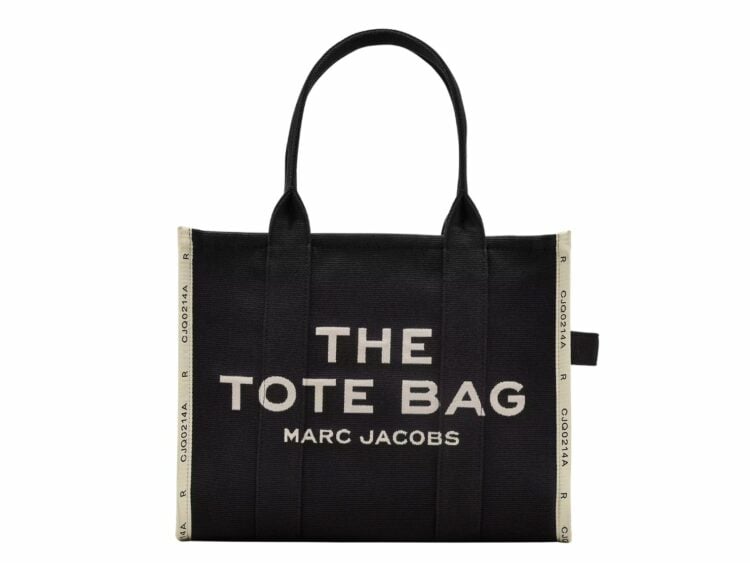 marc jacobs the large tote bag jacquard black 1 1