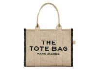marc jacobs the large tote bag jacquard warm sand 1 1