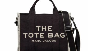 Marc Jacobs The Medium Tote Bag Jacquard Black