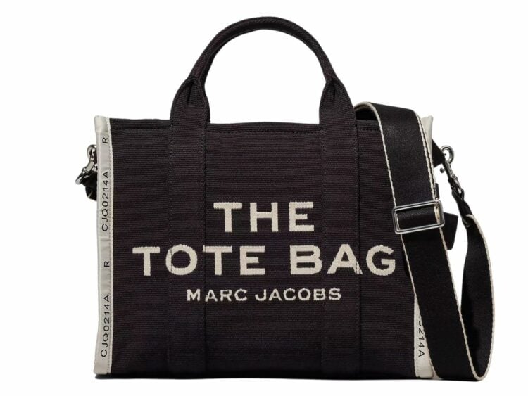 marc jacobs the medium tote bag jacquard black 1 1