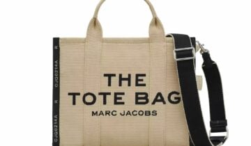Marc Jacobs The Medium Tote Bag Jacquard Warm Sand