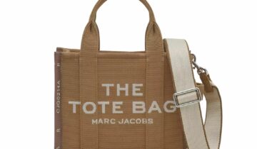 Marc Jacobs The Small Tote Bag Jacquard Camel