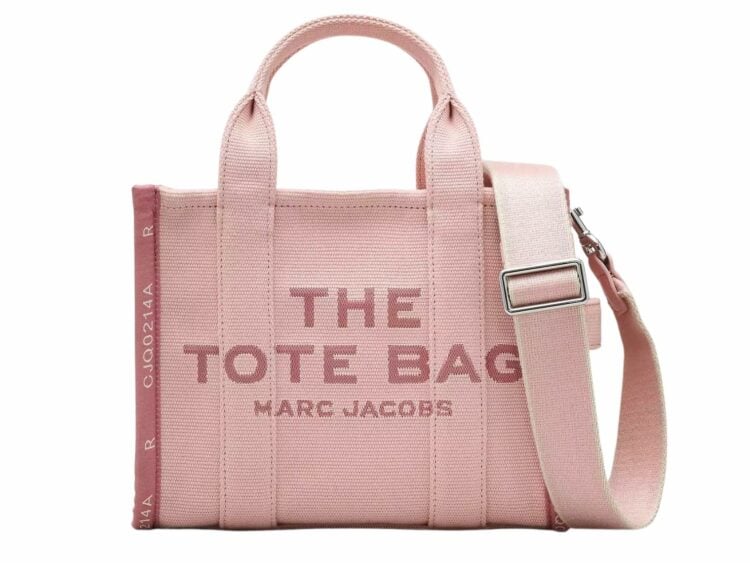 marc jacobs the small tote bag jacquard rose 1 1