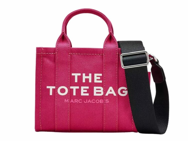 marc jacobs the tote bag crossbody raspberry pink 1 1