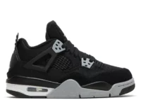Nike Air Jordan 4 Retro Black Canvas (GS)