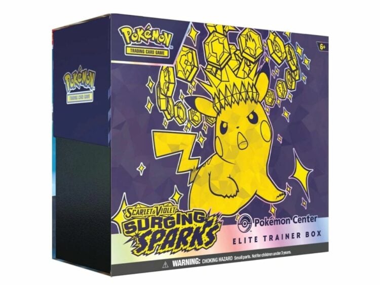 pokemon scarlet violet surging sparks pokemon center elite trainer box 1 1