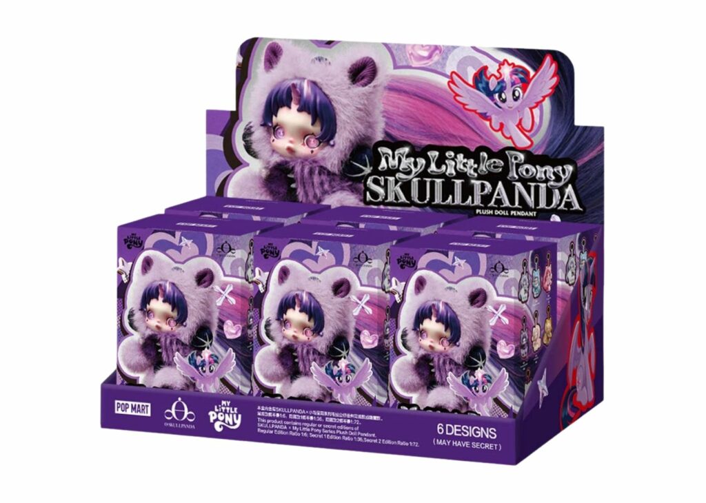 Pop Mart Skullpanda x My Little Pony Series Plush Doll Pendant
