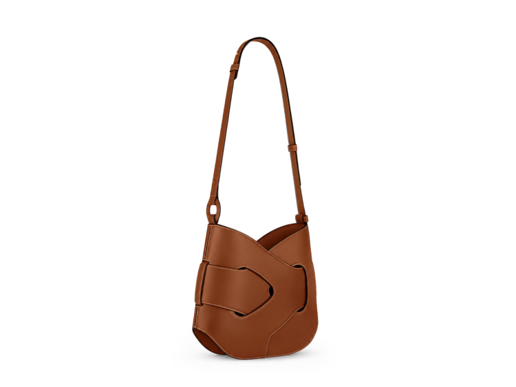 Polène Nodde Hobo Edition Smooth Cognac