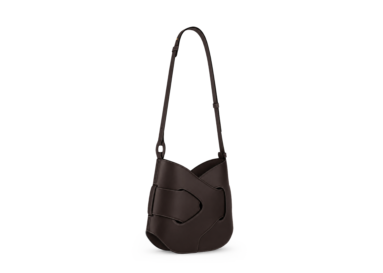 Polène Nodde Hobo Edition Smooth Ebony