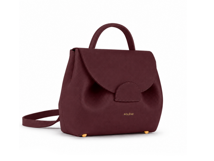 Polène Numéro Un Nano Edition Textured Burgundy