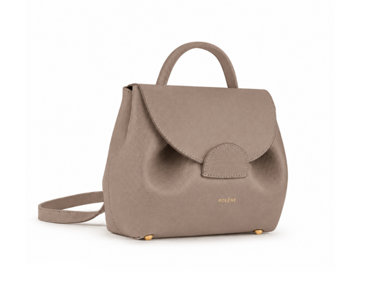 Polène Numéro Un Nano Edition Textured Taupe