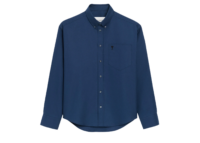 ami paris ami de coeur boxy embroidered shirt blue 1 1