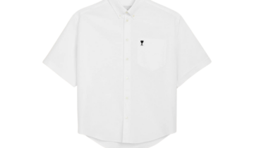 Ami Paris Ami De Coeur Boxy Embroidered Shirt White