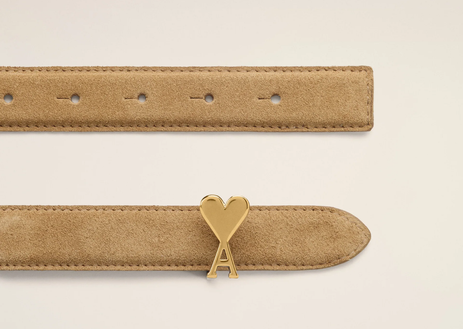 ami paris ami de coeur buckle belt orange 2 1
