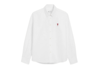 ami paris ami de coeur button down shirt white 1 1
