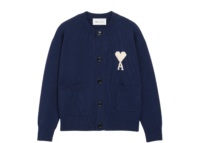 Ami Paris Ami De Coeur Cardigan Blue