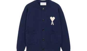 Ami Paris Ami De Coeur Cardigan Blue