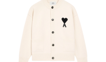 Ami Paris Ami De Coeur Cardigan White