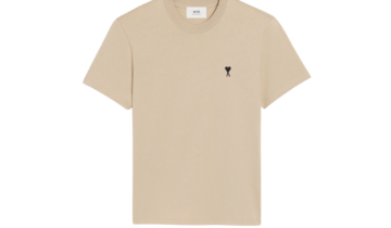 Ami Paris Ami De Coeur Classic Fit T-Shirt Beige