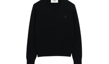 Ami Paris Ami De Coeur Crewneck Sweater Black