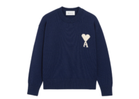 Ami Paris Ami De Coeur Crewneck Sweater Blue White