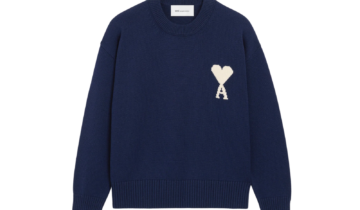 Ami Paris Ami De Coeur Crewneck Sweater Blue White