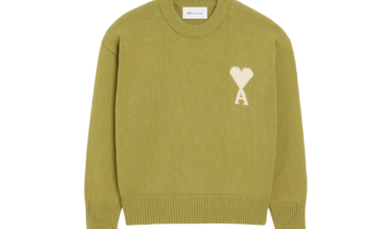 Ami Paris Ami De Coeur Crewneck Sweater Green