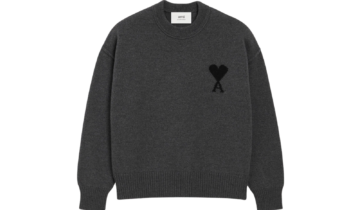Ami Paris Ami De Coeur Crewneck Sweater Grey