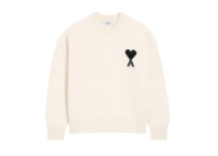 ami paris ami de coeur crewneck sweater white 1 1