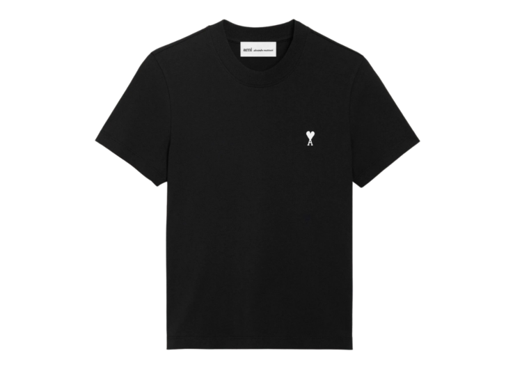 ami paris ami de coeur cropped t shirt black 1 1