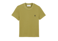 Ami Paris Ami De Coeur Cropped T-Shirt Green