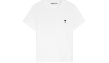 Ami Paris Ami De Coeur Cropped T-Shirt White
