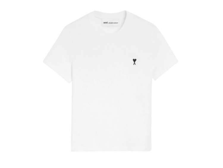 ami paris ami de coeur cropped t shirt white 1 1
