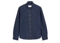 ami paris ami de coeur denim shirt blue 1 1