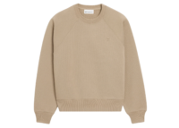 ami paris ami de coeur embossed sweatshirt beige 1 1