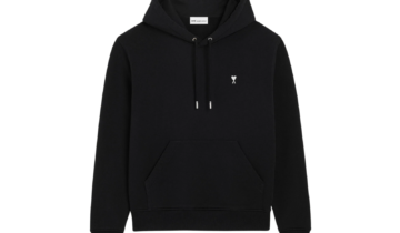 Ami Paris Ami De Coeur Hoodie Black