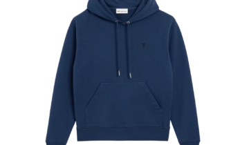 Ami Paris Ami De Coeur Hoodie Blue