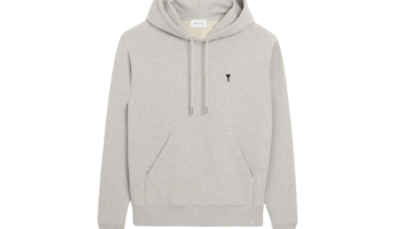 Ami Paris Ami De Coeur Hoodie Grey