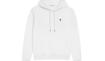 Ami Paris Ami De Coeur Hoodie White