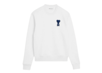 Ami Paris Ami De Coeur Knitted Sweatshirt White