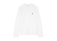 ami paris ami de coeur long sleeve t shirt white 1 1